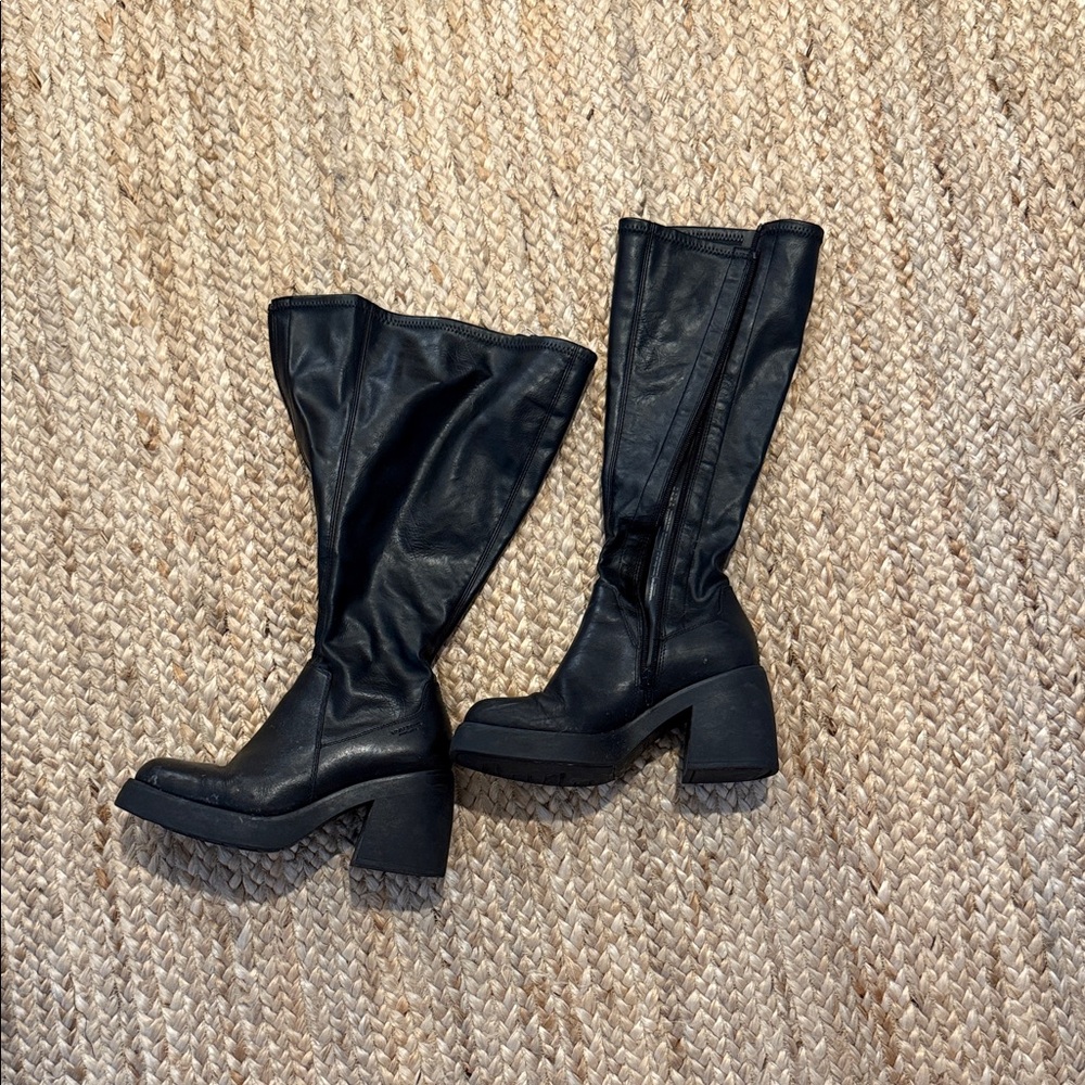Princess Polly Black Heeled Boots